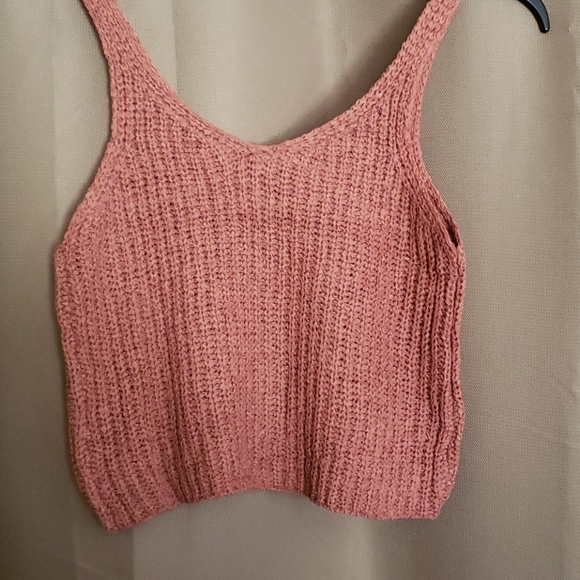 Moon & Madison Jr Knit Crop Tank Top - Clay - Picture 4 of 4